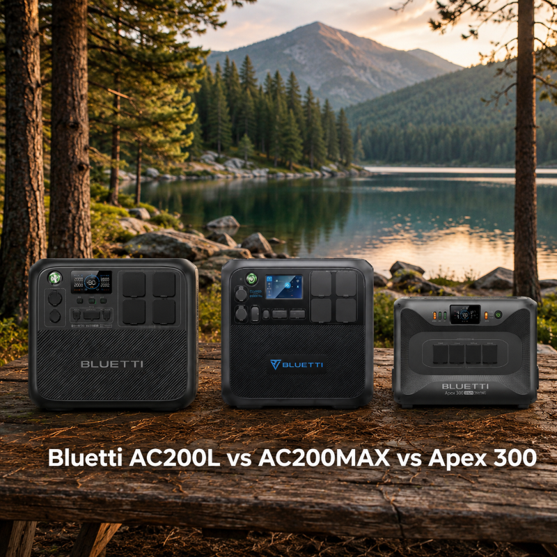Bluetti Apex 300 vs AC200MAX vs AC200L