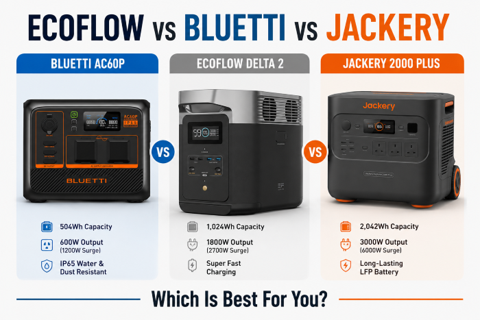 EcoFlow vs Bluetti vs Jackery
