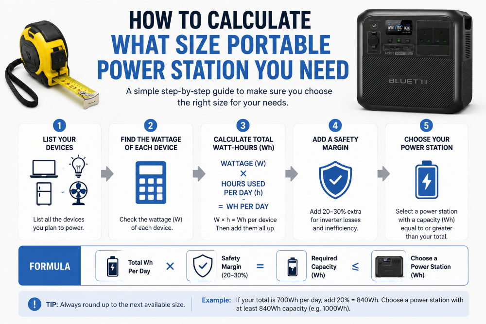 Learn How to Calculate Your Portable Power Station Size